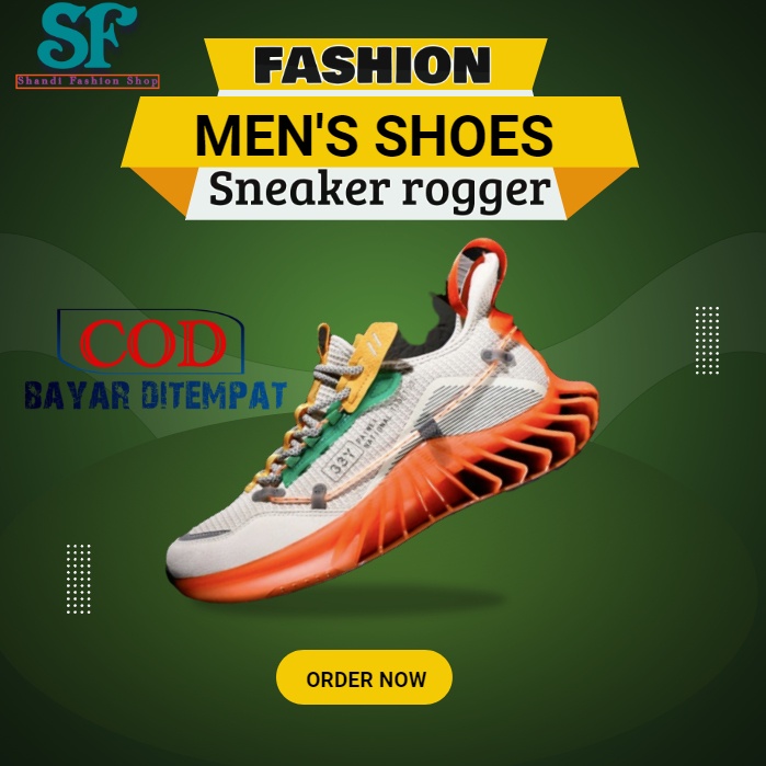 Sepatu Sneaker Pria Kekinian Import Premium