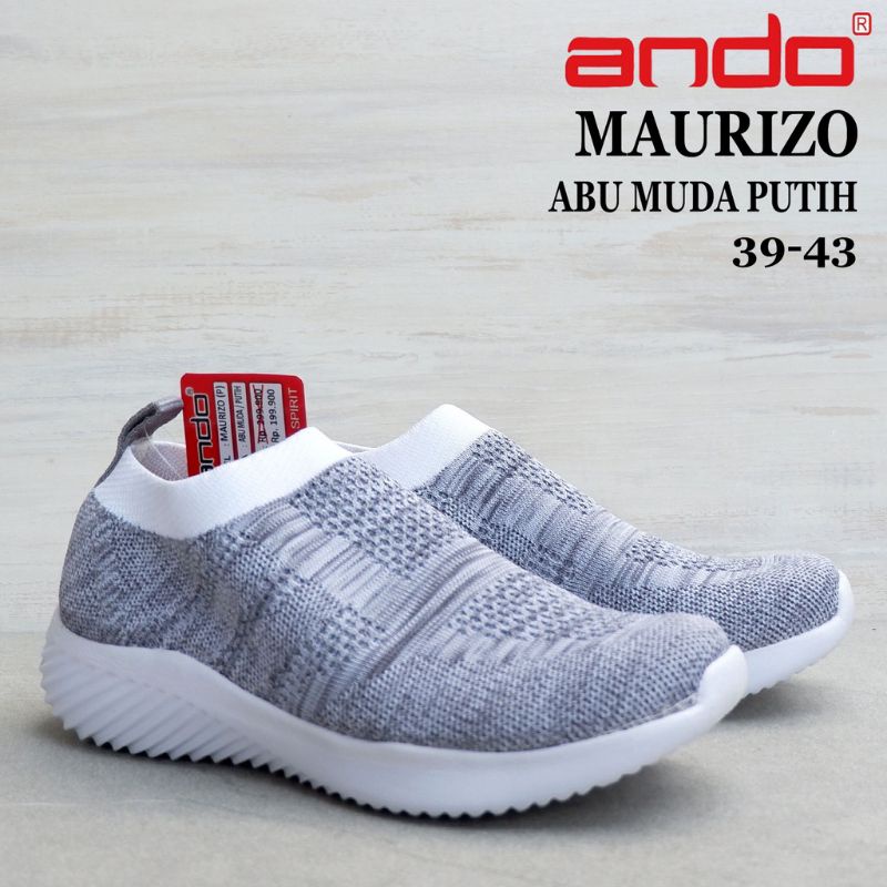 SEPATU ANDO MAURIZO - SEPATU ANDO RAJUT PRIA SLIP ON