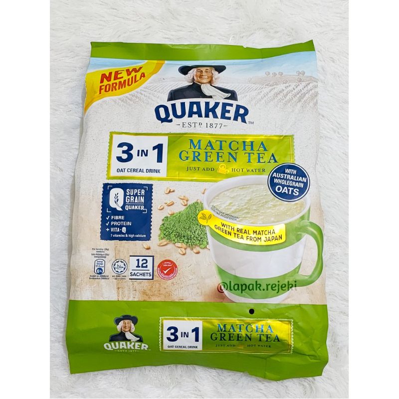 

QUAKER 3IN1 OCD MATCHA GREEN TEA 12's x 28 GR