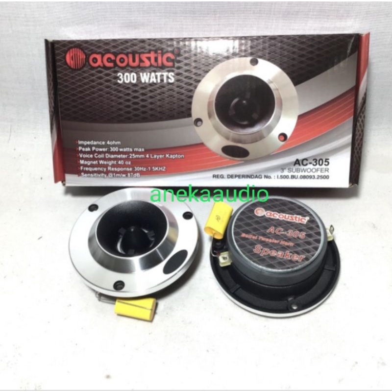 Tweeter Dome ACOUSTIC AC-305 sepasang 3" acoustic AC-305