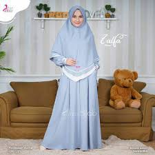 Baju Muslim Wanita Terbaru / Zalfa Syari Plus Kerudung / Gamis Wanita Terlaris / Fashion Terlaris