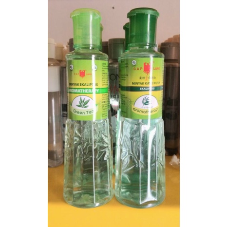 minyak kayu putih cap lang ekaliptus varian [natural] dan [green tea]aromatherapy 120ml