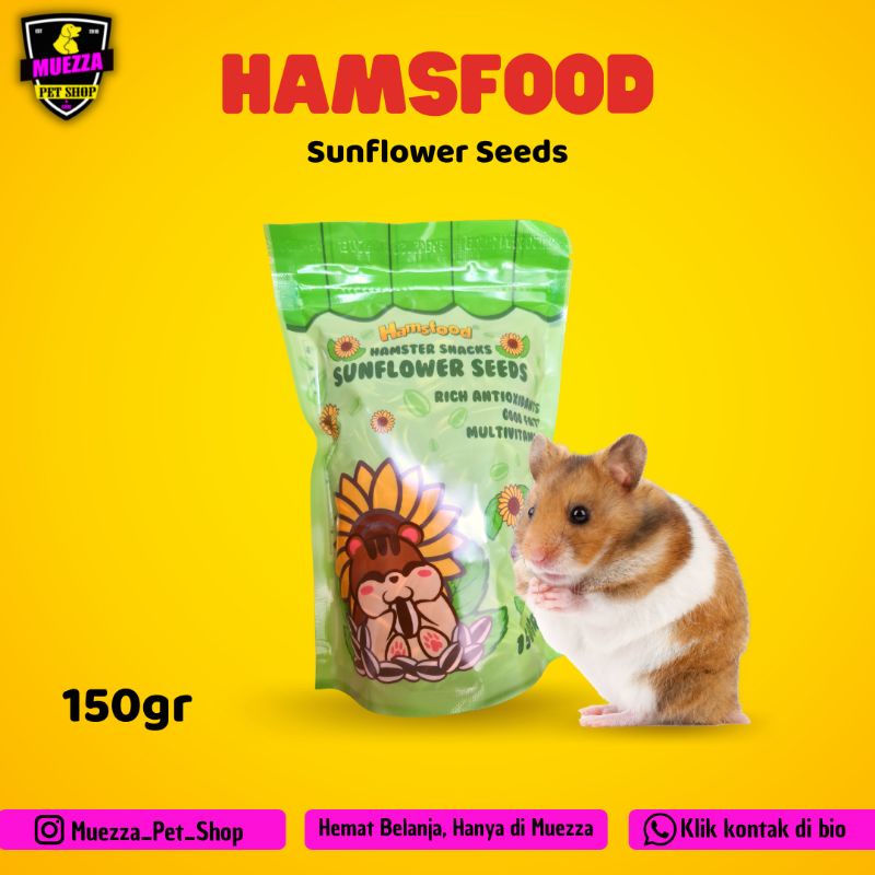 Hamsfood Sunflower 150gr makanan kamster kuaci hamster
