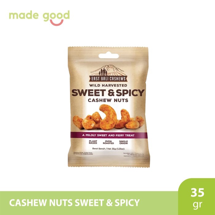 

Cashews Nuts - Snack Kacang 35gr Gluten Free - East Bali Cashews