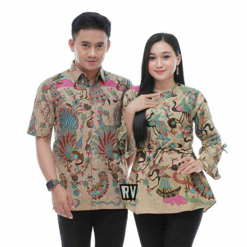 Maura Couple - Sania Ruffle Batik Couple Ori Ndoro Jowi Garansi Termurah Shopee - BATIK MODERN Jogja