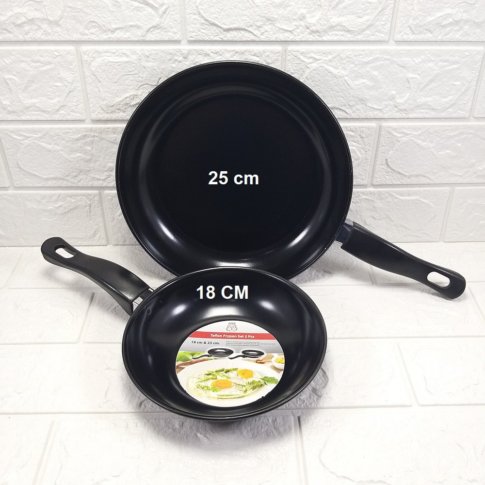 Termurah Teflon Frypan Gse Set isi 2 pcs