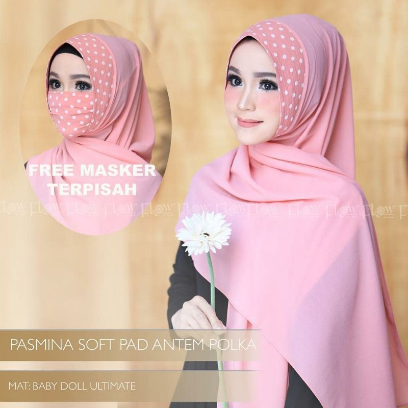 hijab pashmina Flow polka