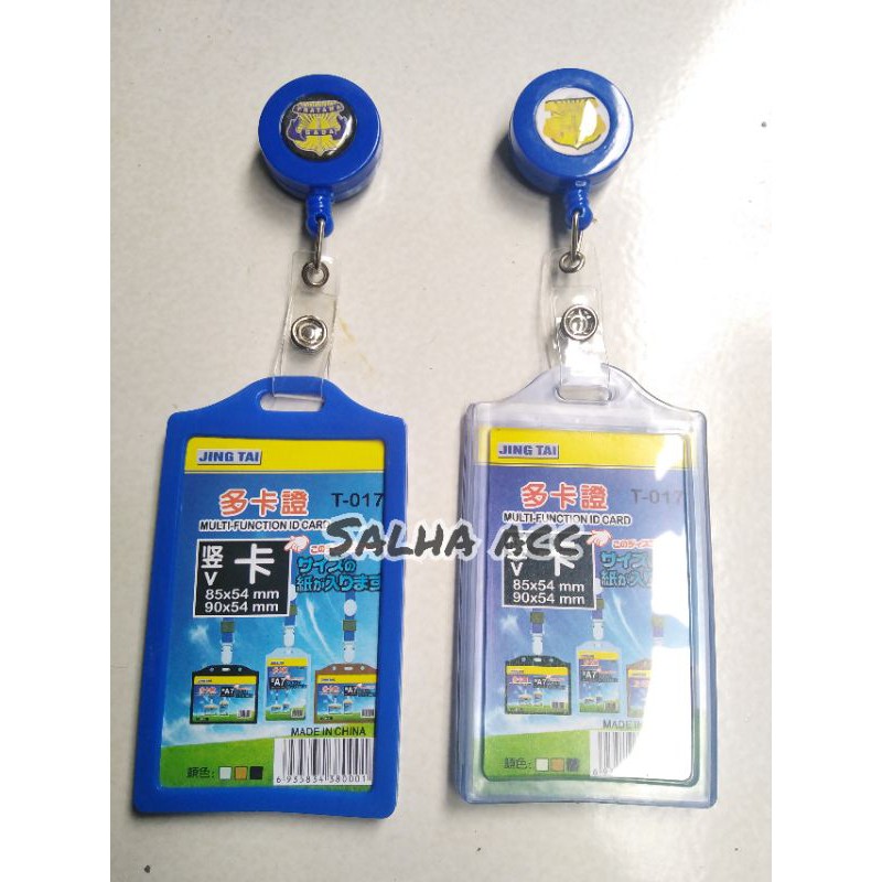 

name tag id card holder karet beningT-017 yoyo +logo pratama gada