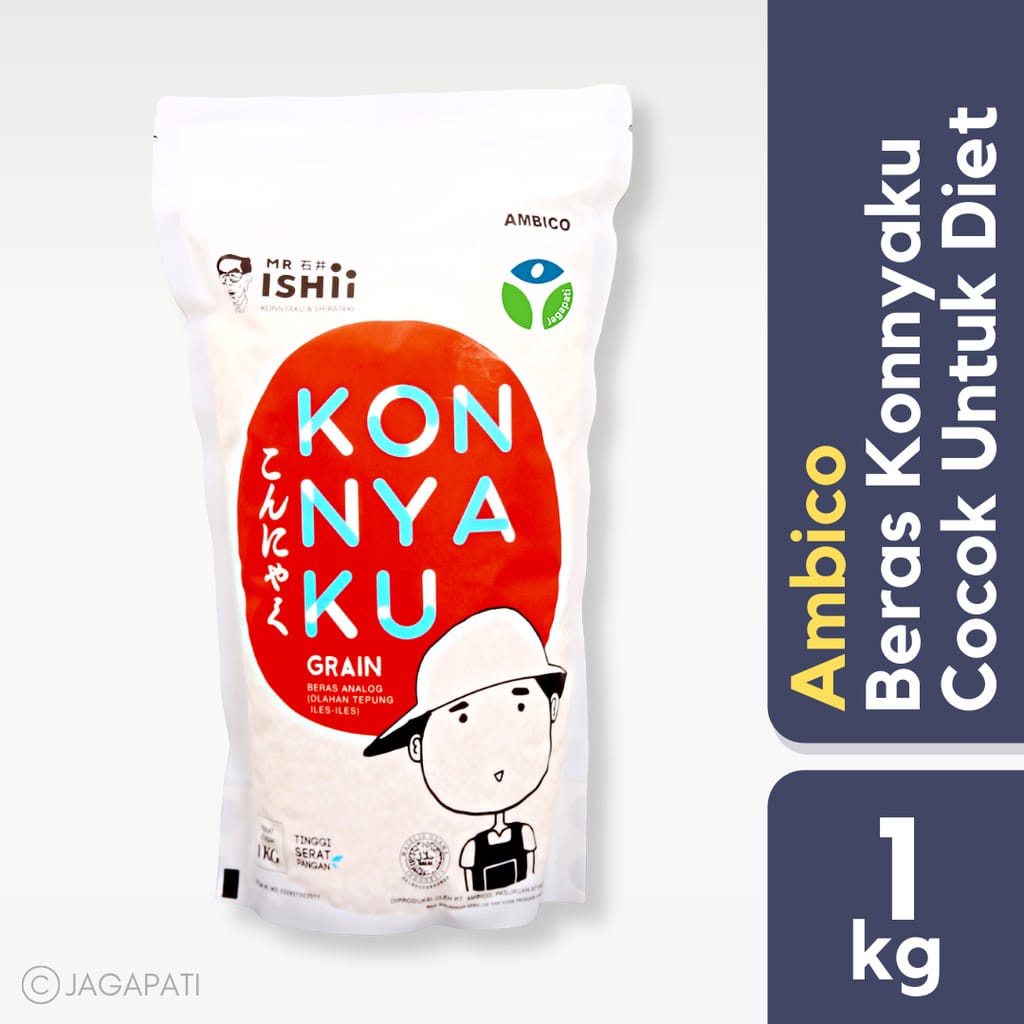 

Mr Ishii Konnyaku Grain Beras Shirataki 1 Kg / Beras Shirataki / Shirataki Rice Konnyaku 1 KG Chiajoy Rendah Kalori Terbaik untuk Diet / Beras Untuk Diet / Beras Shirataki Rendah Kalori / Shirataki Konyaku Rice / Beras Untuk Diet Rendah Kalori