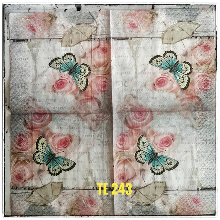 Tisu eropah ukuran 33x33 cm 1 pack= 20 pcs tidak campur motif 053