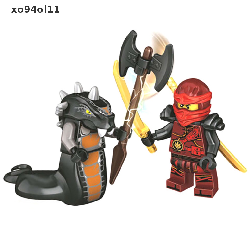 (hotsale) 24 pcs / Set Mainan Balok Bangunan Mini Figure Ninjago Kai Jay Sensei Wu Master