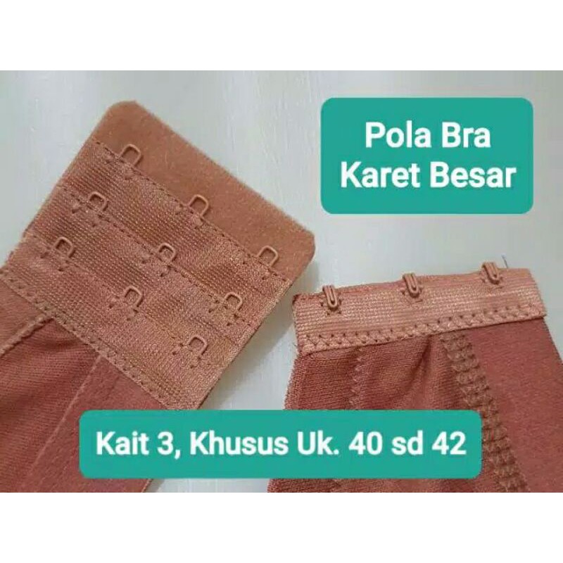 Sport bra JUMBO Barley 40/42, Bra pola karet bawah kait hak 3, Garansi TERMURAHHH