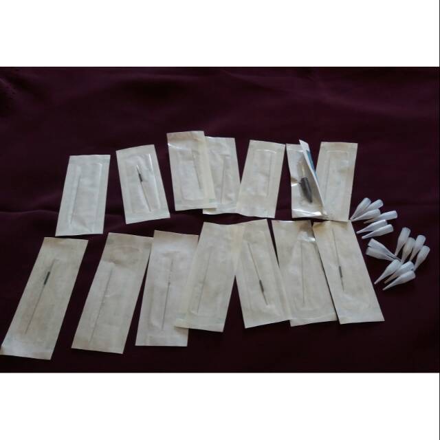 Jarum sulam alis dan sulam bibir