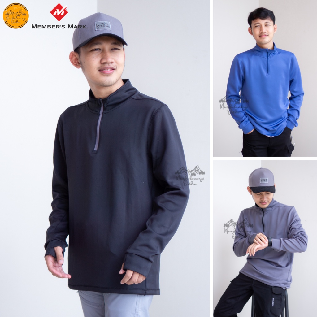 JAKET GUNUNG MEMBER'S MARK BAHAN POLAR JAKET MUSIM DINGIN JAKET OUTDOOR PRIA DAN WANITA