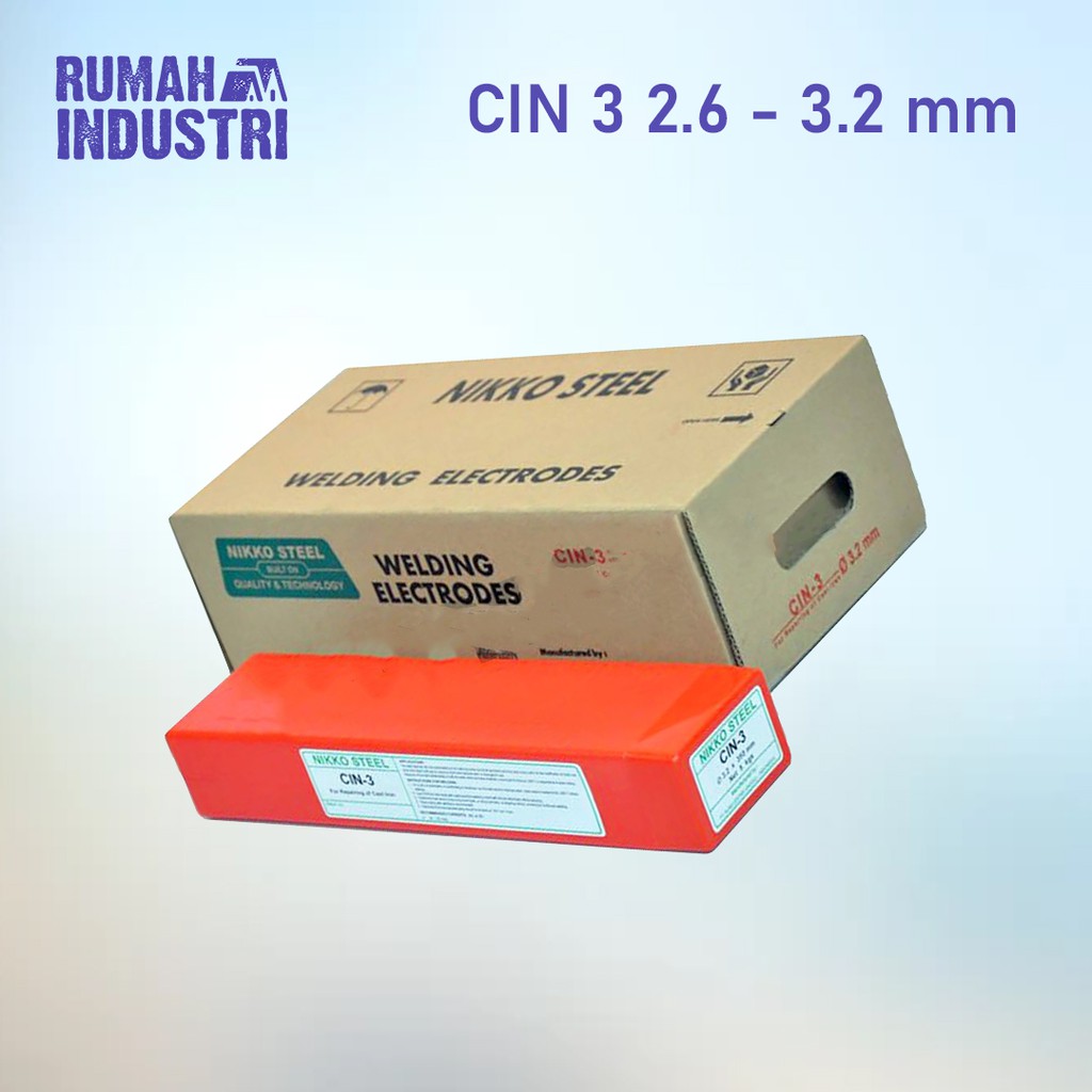 ASLI BAGUS Kawat Las Besi Cor Elektroda Nikko Steel CIN-3 Per Kg CIN3