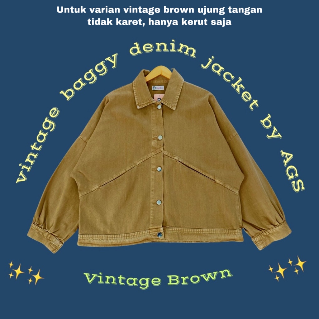 Vintage baggy oversized denim jacket by AGS&amp;co