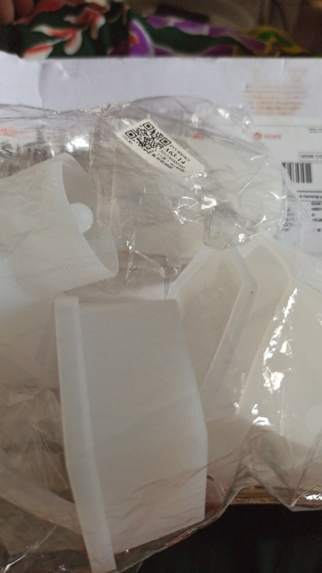 ✿ Inf ✿ Cetakan Resin Kotak Perhiasan Bentuk Pentagon Bahan Resin Silikon