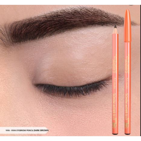 Viva Pensil Alis Coklat Pria Wanita Natural Alami Kosmetik Cewek Cowok Pria Wanita Tebal Natural Ori