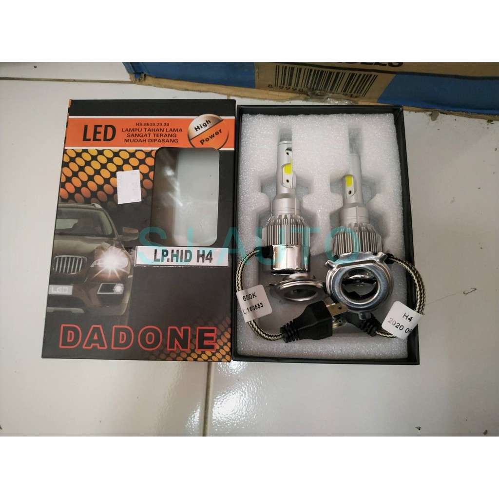 Sepasang Led H4 6000k putih merk Dadone