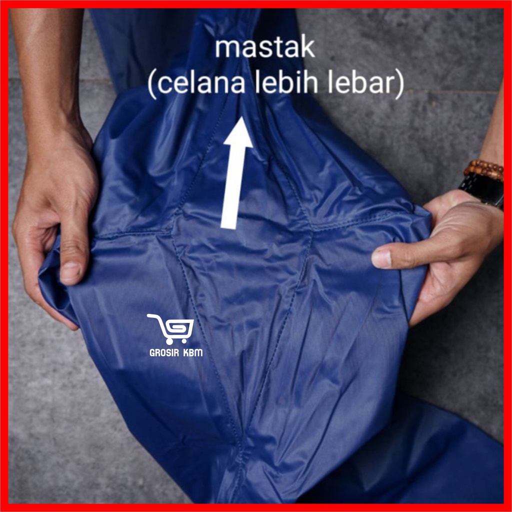 Jas Hujan Raincoat Mantol mantel Jas ujan Pria Wanita Dewasa Bahan lentur tebal karet Anti rembes merk KANZEIN setelan jaket celana