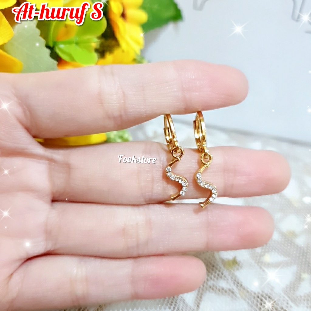 ANTING HURUF XUPING /ANTING Alfabet/ANTING INISIAL FASION KOREA COD