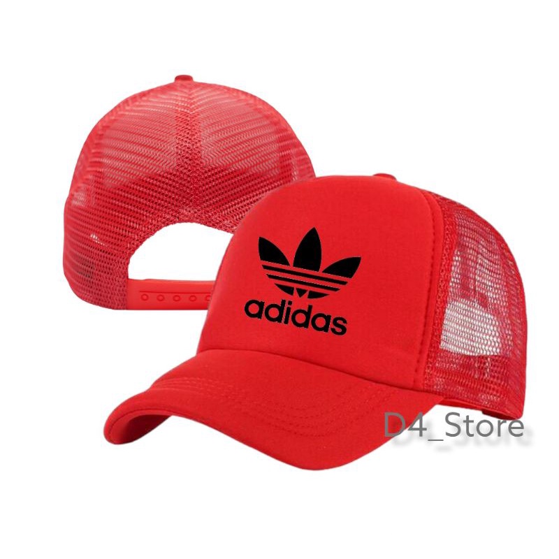 TOPI JARING SABLON POLYFLEK ADIDAS/TOPI JARING MERAH/TOPI JARING/TOPI JARING LOGO/