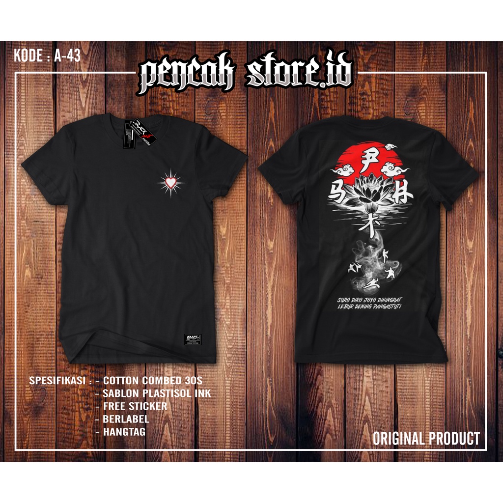 KAOS PSHT(bunga terate) kaos psht terbaru kaos psht terlaris kaos murah kaos keren kaos berlabel