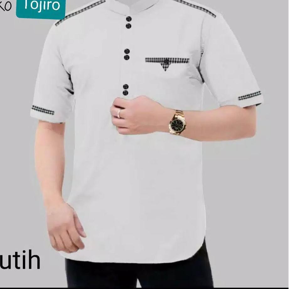 ➾ Koko TOJIRO , Baju Koko Pria Muslim lengan Pendek Terbaru 2021 ✤