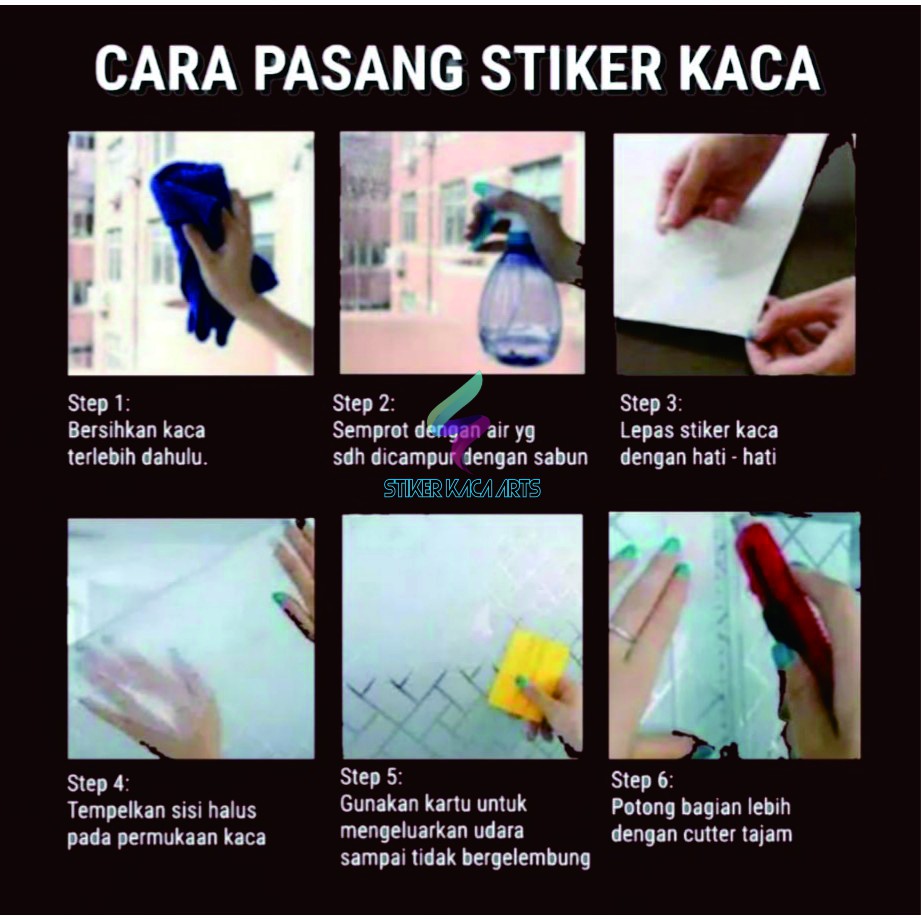 STIKER KACA/STICKER KACA MOTIF /STICKER KACA RUMAH TERBARU