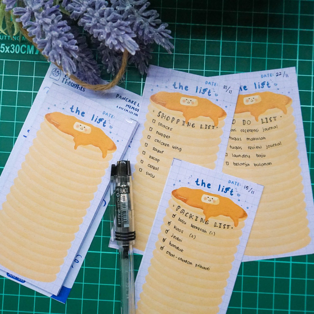 Pancake List Memopad | To Do List / Shopping List-2