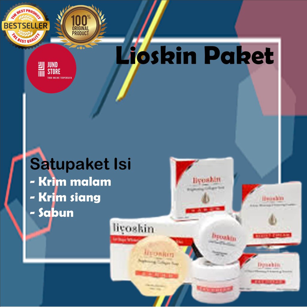 Paket Liyoskin Cream Normal - Obat Pemutih Wajah - Obat Pencerah wajah -Penghilang Flek di wajah