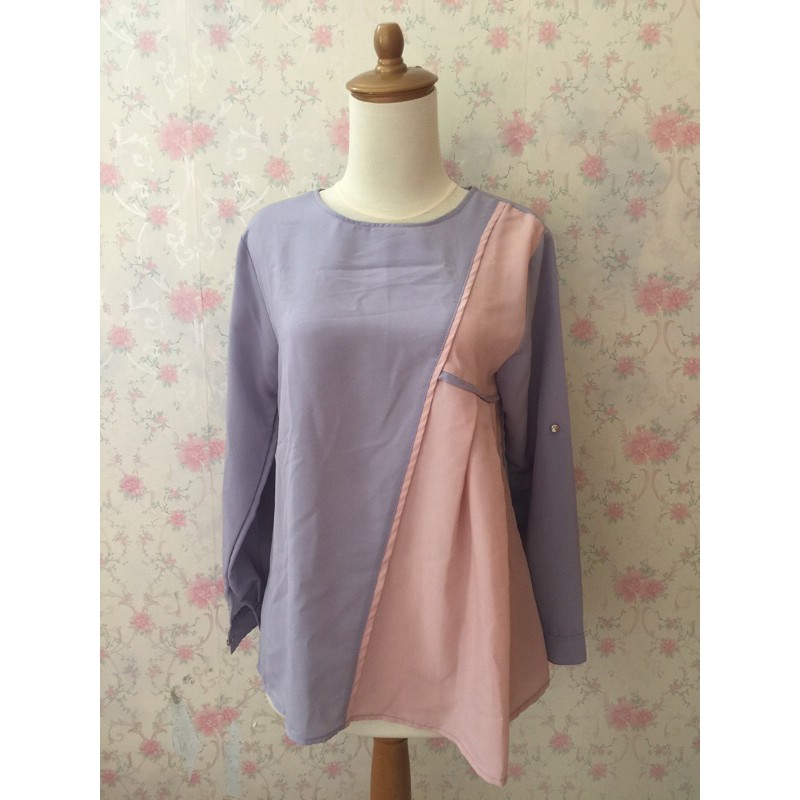 Baju Atasan / Blouse Kerja / Kuliah 2 Warna