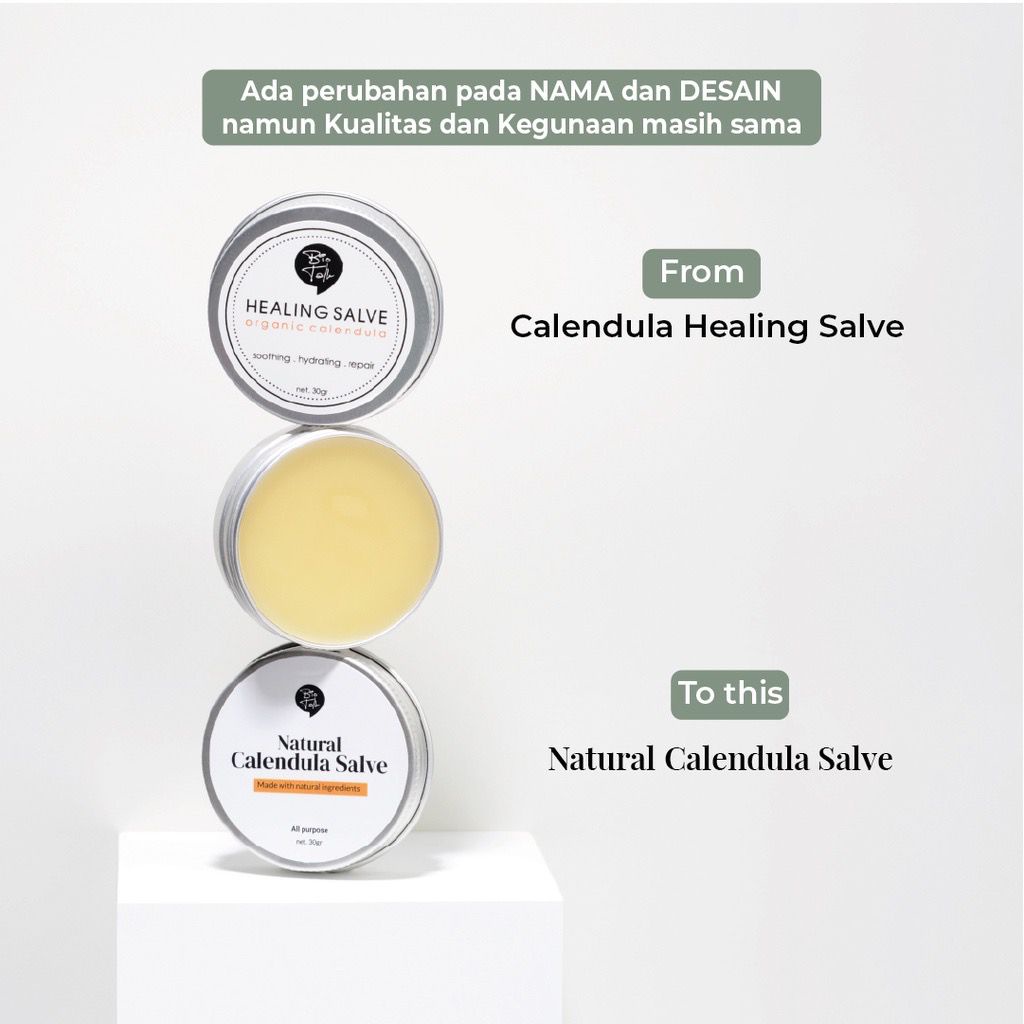 Bio Talk BPOM Calendula Salve for eczema and dry skin Biotalk No Steroid salep eksim bekas luka