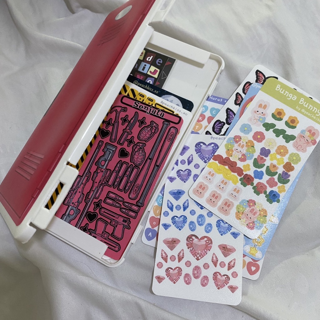 Kotak Stiker Box / Buku Composite Book / Loker Locker by @peachkiss.xo