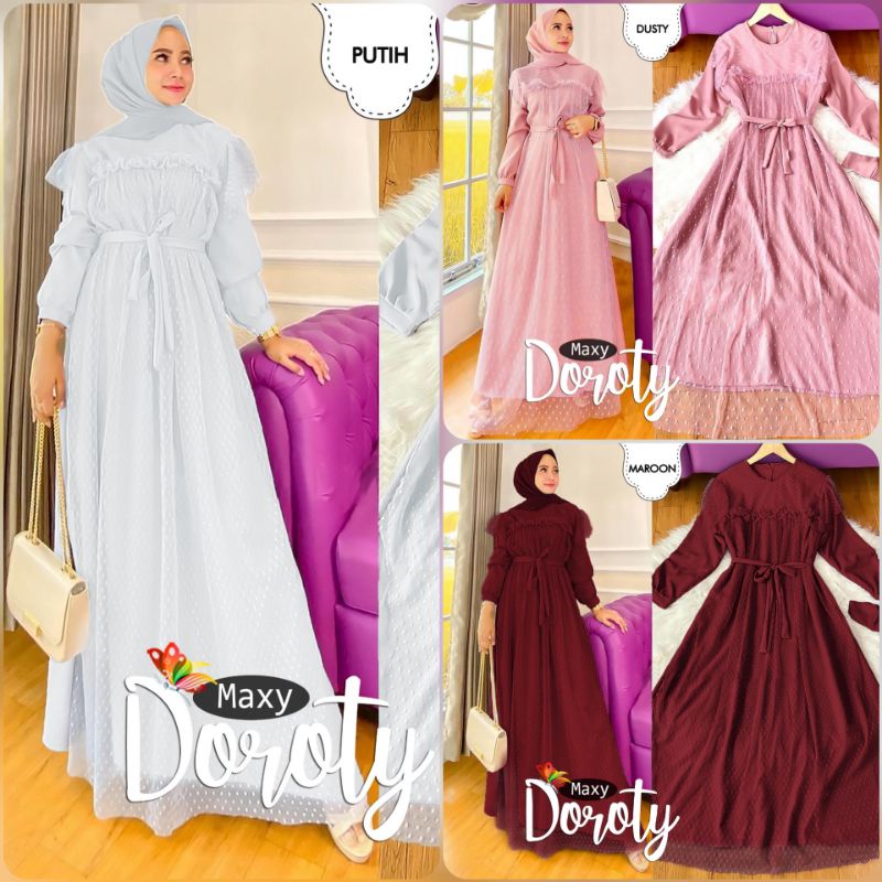 Maxi dress doroty - Gaun busana pesta wanita muslimah