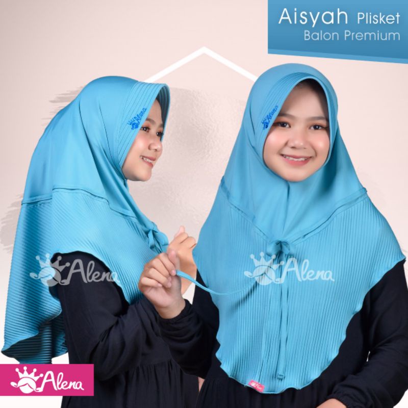 Jilbab Aisyah plisket by Alena Hijab