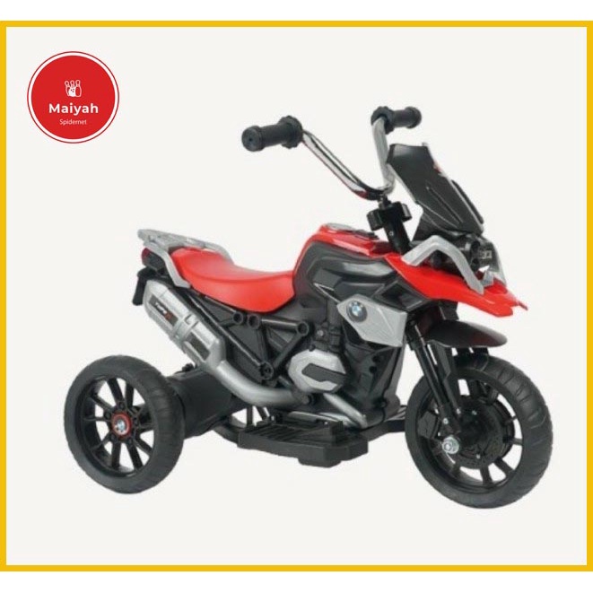 Motor Roda 3 Aki listrik Hadiah Mainan anak PMB M-888 BMW type R 1 2 3 Tahun cowok bayi Premium Mura