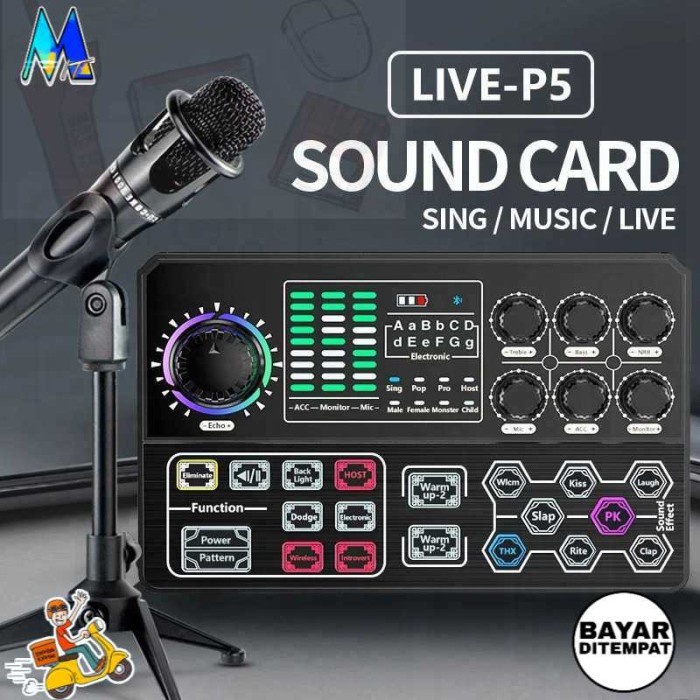 Mixer Sound Card Bluetooth Live Broadcast Karaoke