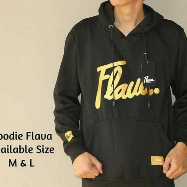Hoodie flava hitam