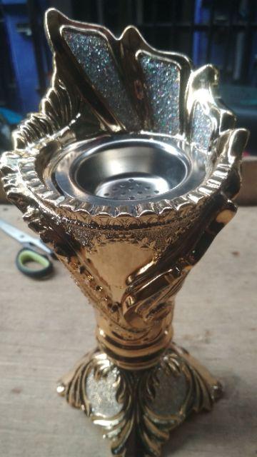 Mabkhara Bakaran Bukhur Antik Gold Tempat Bakar Bakhour Bakhoor Buhur Dupa Aroma Terapi Elegan