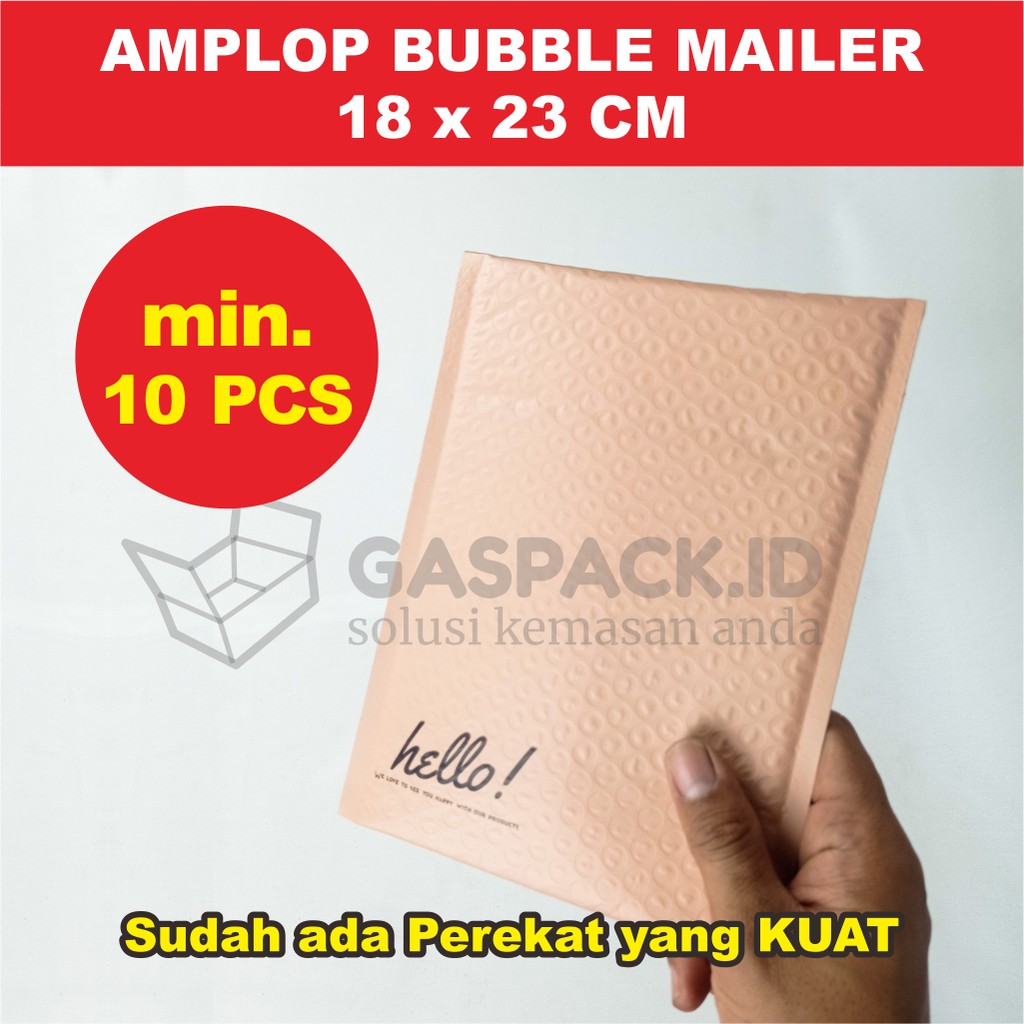 

AMPLOP BUBBLE MAILER 18 X 23 CM MURAH / POLYBUBBLE RUSFET PREMIUM SATUAN