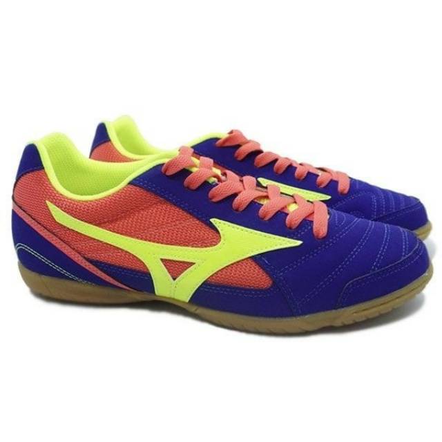 Sepatu Futsal Mizuno Sala Club 2 IN - Surf Web/Safety Yellow