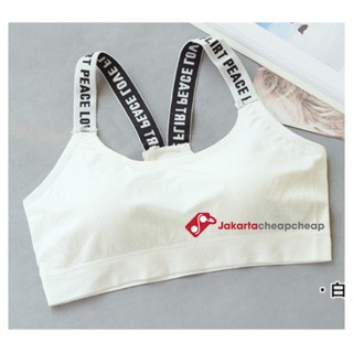 JC085 Sport Bra Wanita Cewek Gym Fitness Pakaian Olahraga