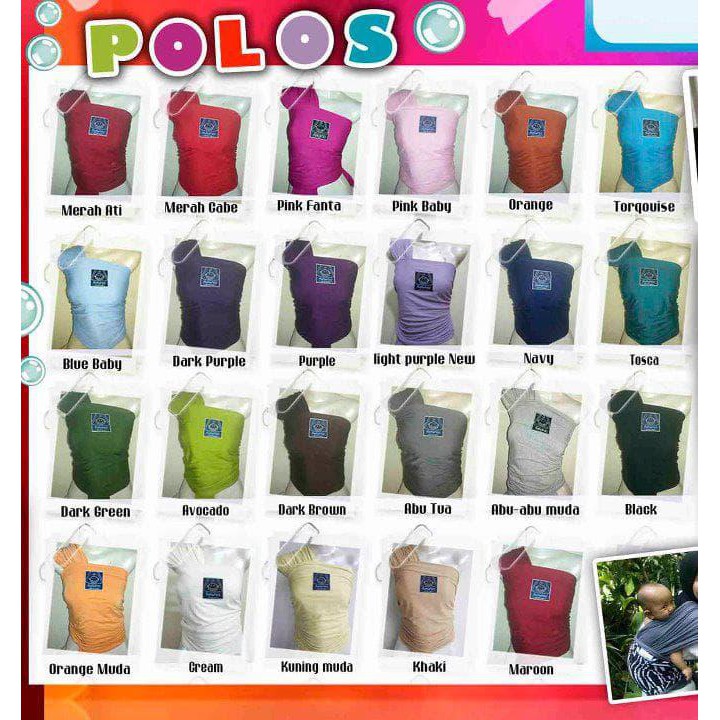 Sangat Populer Hanaroo Baby Wrap Polos - Gendongan Bayi Babywrap Kanguru Moby Sleepy