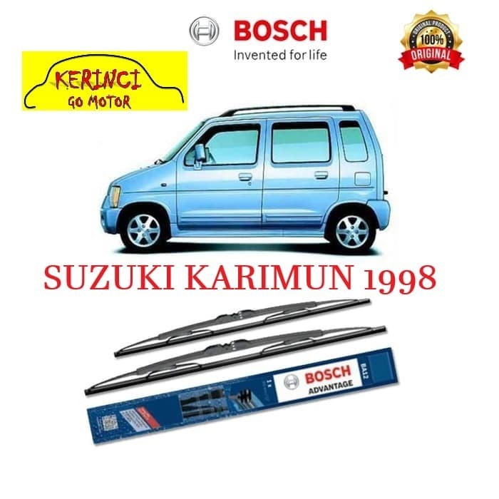 WIPER SUZUKI KARIMUN 1998 BOSCH ADVANTAGE 20&quot; &amp; 18&quot; SEPASANG WIPER