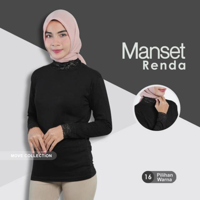 Manset Renda Bahan Kaos