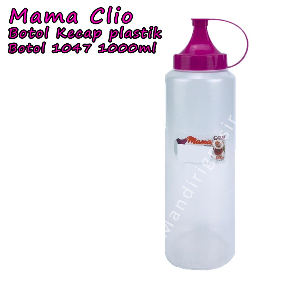 Botol Kecap plastik *Mama Clio * Pink 1047 * 1000ml