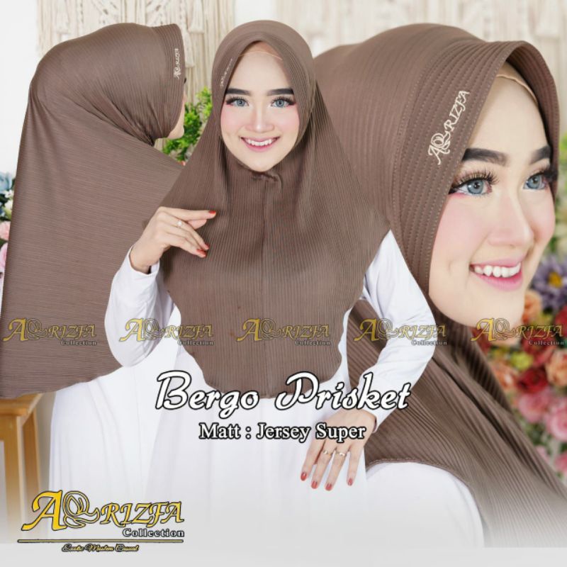 HIJAB BERGO PRISKET JERSEY SUPER ORI ARRIZFA