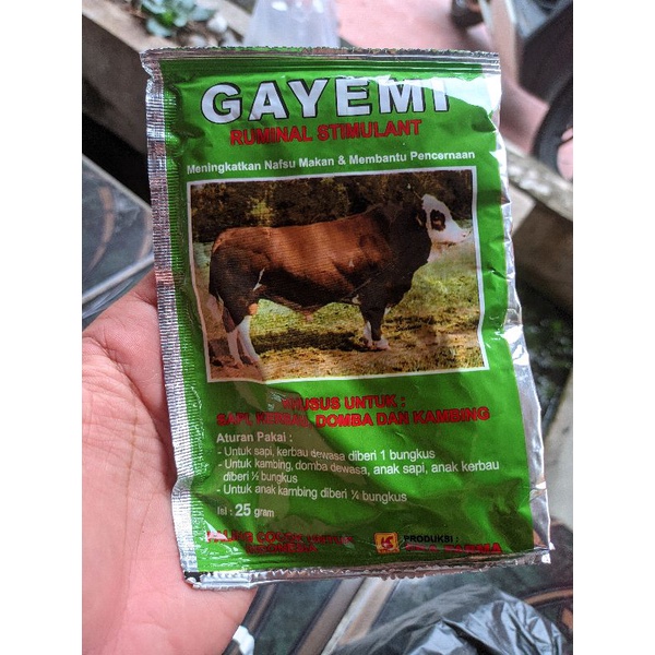 Obat Penambah Nafsu Makan Sapi Kambing Kerbau Domba GAYEMI