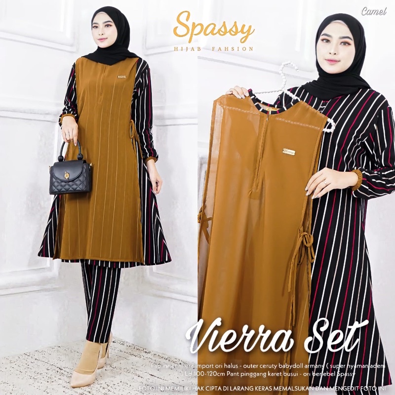 VIERRA SET by Spassy /Fashion wanita /baju lebaran 2022